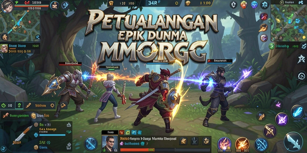 Tangkapan layar menunjukkan pertarungan intens di dunia 34R.