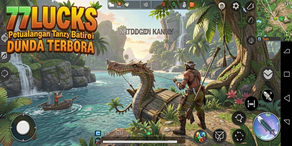 Tangkapan layar utama gameplay menggambarkan keindahan dunia terbuka.