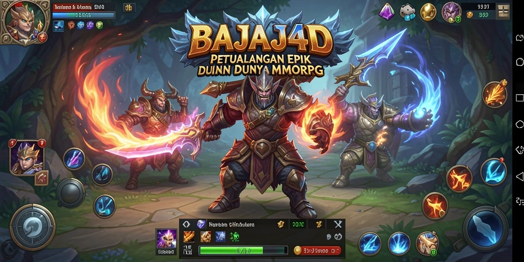 Tampilan gameplay seru dan menantang dalam BAJAJ4D MMORPG.