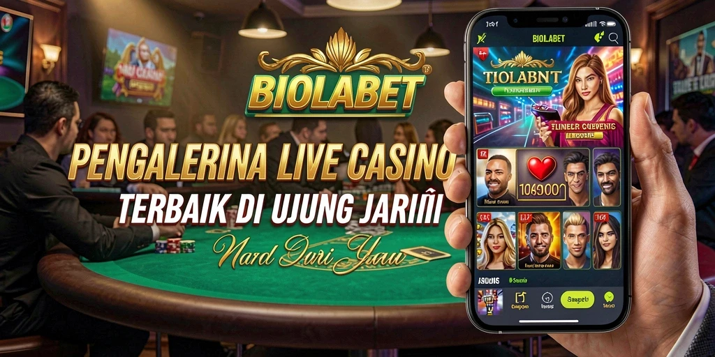 Tampilan seru permainan Live Casino di BIOLABET.