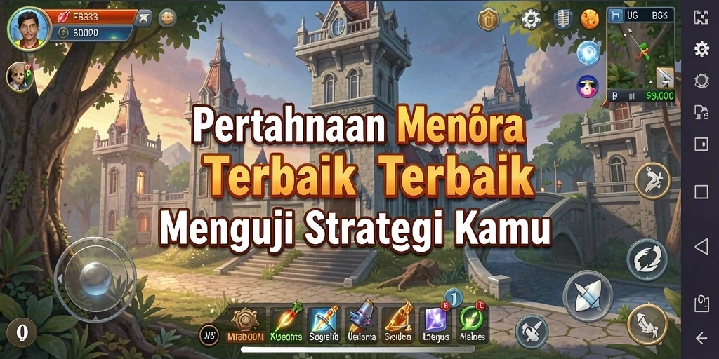 Screenshot menampilkan aksi mendebarkan dalam game Tower Defense FB333.