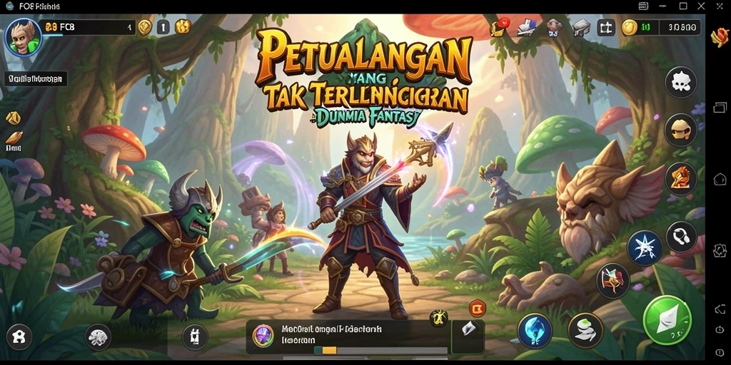 Tampilan gameplay <strong>FO8</strong> yang menarik dalam petualangan dunia fantasi.