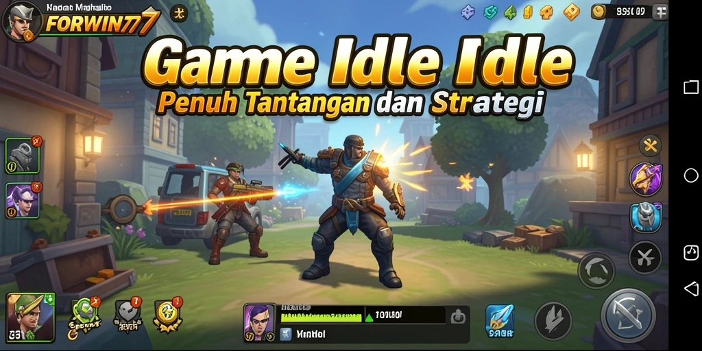 Tampilan gameplay menarik dalam <strong>FORWIN77</strong> yang menunjukkan kemajuan dan strategi permainan.