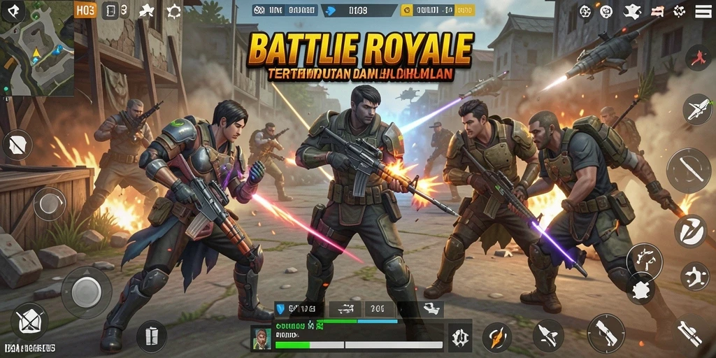 Tangkapan layar dari pertempuran intens di H03.