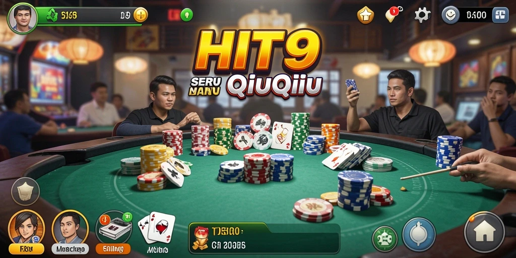 Tampilan menarik dari gameplay QiuQiu HIT9 yang seru.