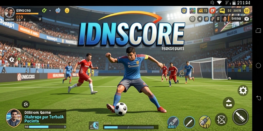 Tampilan gameplay yang seru dan interaktif di IDNSCORE.