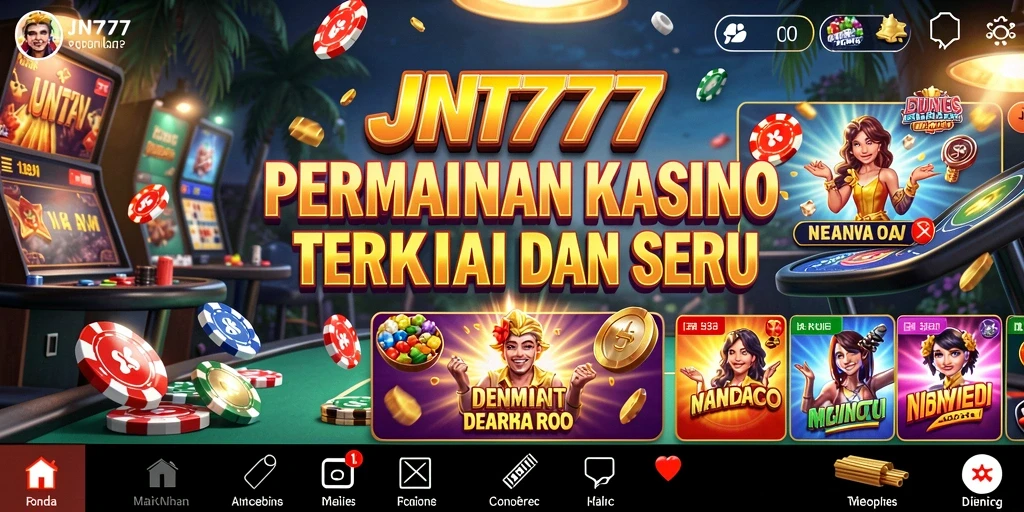 Screenshot JNT777 menampilkan gameplay kasino yang menarik dan seru.