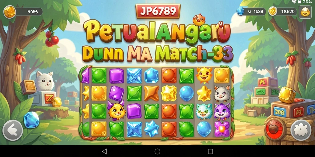 Tangkapan layar gameplay JP6789 yang menunjukkan keseruan mencocokkan bola berwarna.