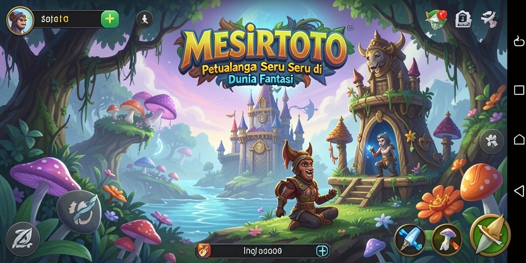 Tangkapan layar utama MESIRTOTO menunjukkan gameplay petualangan yang mendebarkan.