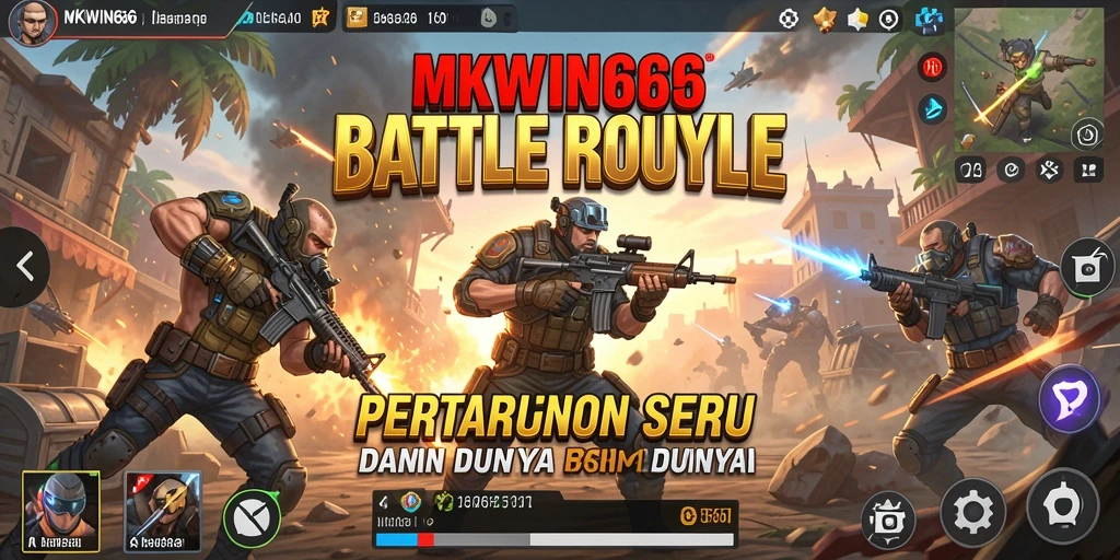 Gameplay seru dan menegangkan dalam MKWIN666 Battle Royale.