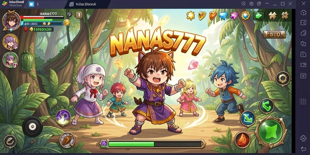 Tampilan gameplay NANAS777 yang menakjubkan dan seru.