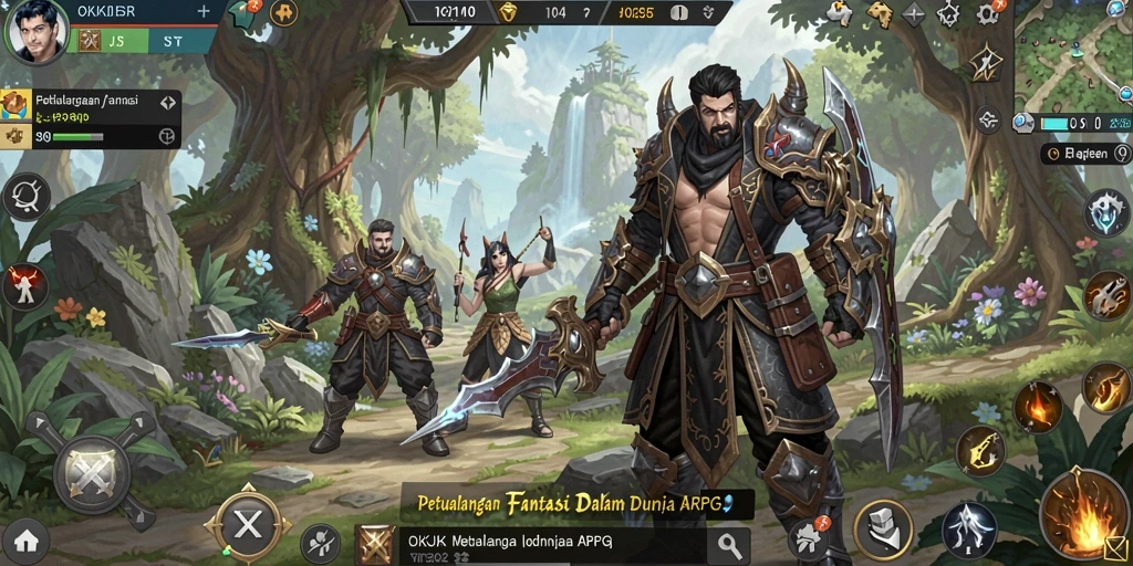 Tampilan gameplay seru dan mendebarkan dalam OKJK.