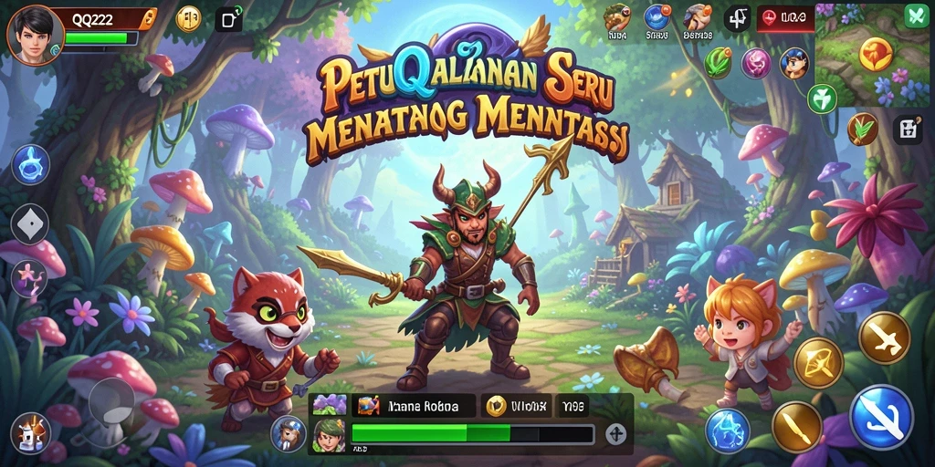 Tangkapan layar menampilkan aksi seru selama petualangan di QQ222.