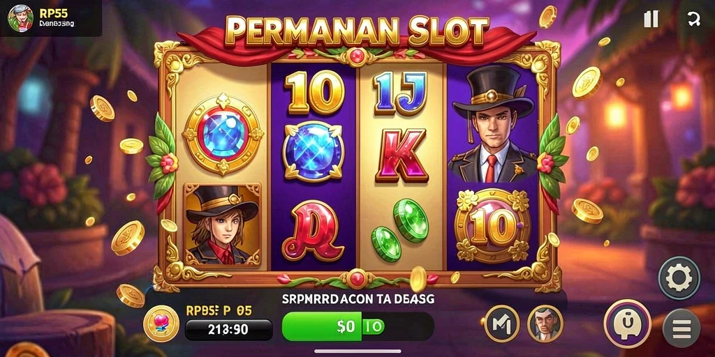 Gameplay seru dan menarik dari RP55 dengan banyak tema slot.