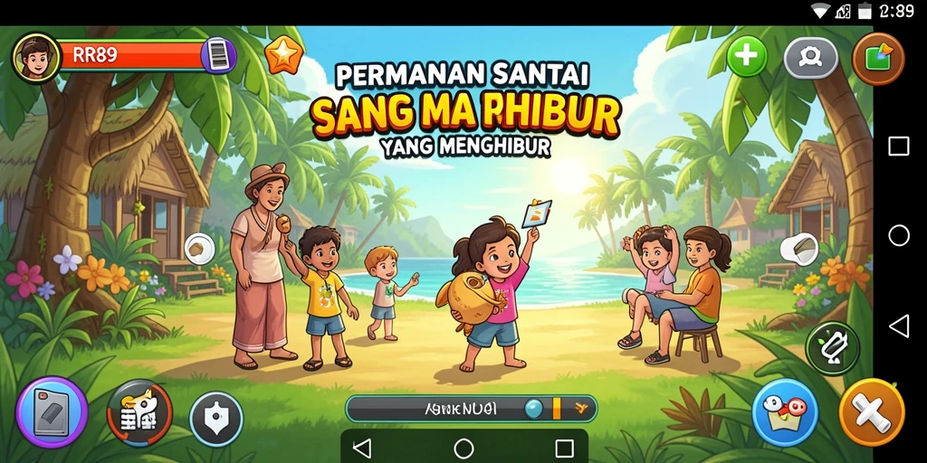Tampilan gameplay RR89 yang menarik dan menyenangkan di layar.