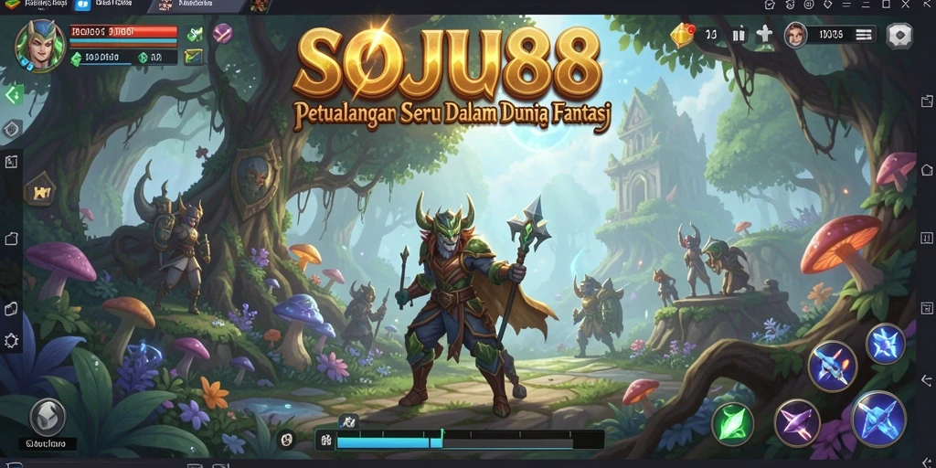 Tampilkan gameplay yang mendebarkan dalam petualangan SOJU88.