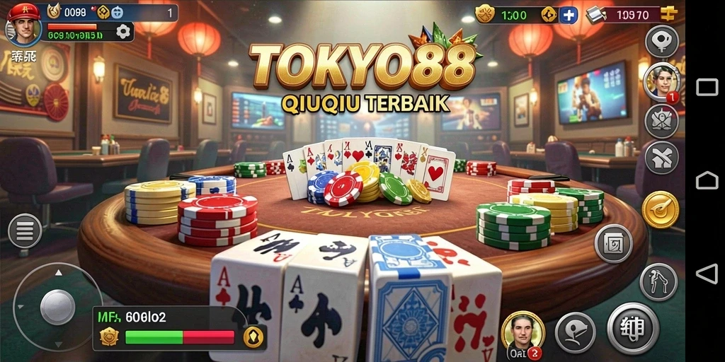 Screenshot gameplay seru dari TOKYO88 yang menampilkan aksi QiuQiu.